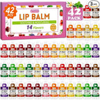 Yopela Mini Lip Balm Bulk 42 Pack, Natural Lip Balms by yopela