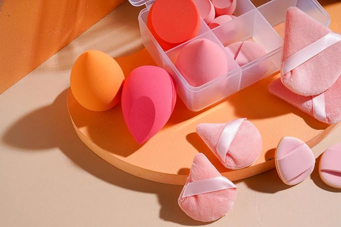 Makeup Sponge Set BS-MALLTriangle Puff 14 Pcs - Image 8
