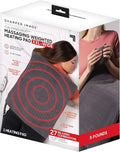 Calming Heat XXL Wide Massaging Vibrations Weighted Heating Pad by Sharper by CalmingHeat