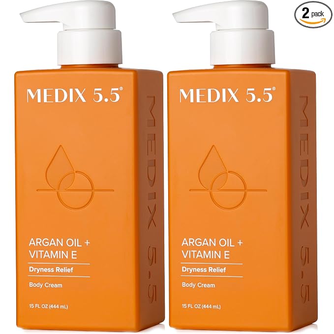 Medix 5.5 Argan Oil + Vitamin E Cream Anti Aging Skin Care Moisturizer Body by Medix55