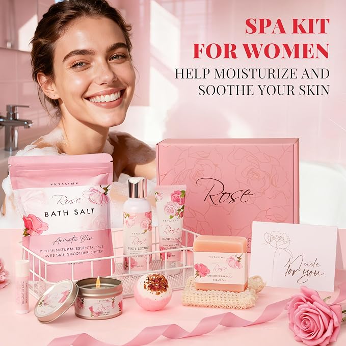 Gifts for Women, Birthday Gifts for Women, Bath and Body Gift Basket Mothers - Image 7
