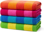 Kaufman - Soft Oversized Beach Towels in Bulk | 29" x 58" Velour Striped Towel by BENKAUFMANSALESCO