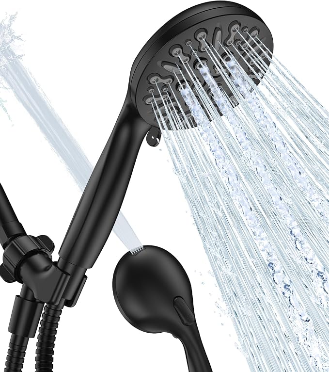 JDO Shower Head with Handheld, High Pressure Handheld Shower Head 9 Settings by JDO