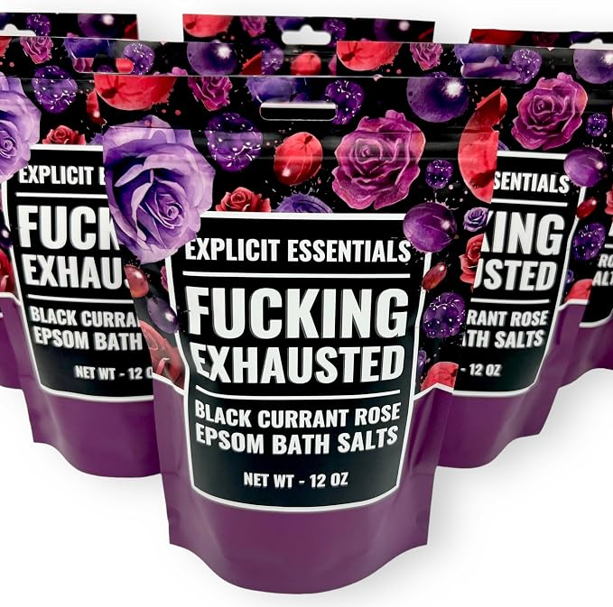 Explicit Essentials Black Currant Rose Epsom Bath Salts, Relaxation Blend - Image 9