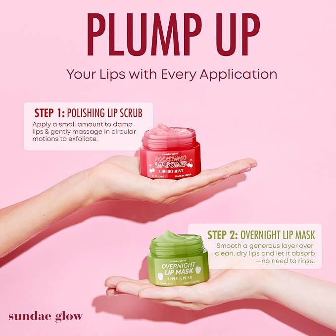 Lip Mask & Scrub – Apple, Cherry & Mint – Hydrates, Exfoliates, Repairs Dry & - Image 6