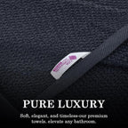 CASA COPENHAGEN Popcorn Textured 6 Pieces Towel Set- Navy Blue, 550 GSM 2 Bath - Image 6