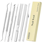 ZIZZON 7 Pcs Ingrown Toenail File and Lifters Set, Stainless Steel Ingrown by ZIZZON