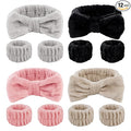 CIEHER 12 PCS Makeup Headband for Women Wrist Washband Scrunchies Cuffs for by CIEHER