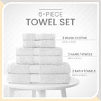 Martex 6-Piece Luxury 100% Cotton Towel Set | Quick Dry | Super Absorbent | - Image 3