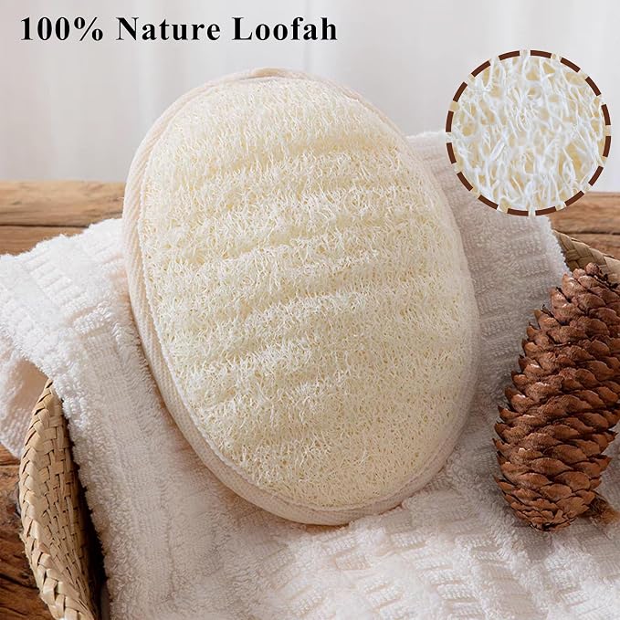 Loofah Sponge Pads Natural Organic Bath Luffa Sponges Pads Natural Bath Shower - Image 6
