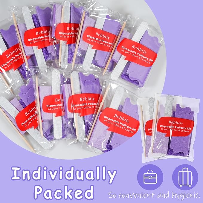 Disposable Pedicure Kit Sets, 5 in 1 Nail Salon Manicure Pedicure Kit - Image 2
