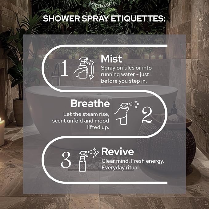 Carnatia Peppermint Shower Spray – Aromatherapy Essential Oil Mist - Image 3