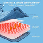 NIUONSIX Heating Pad for Neck Shoulders Back Pain Relief, Weighted Electric - Image 5