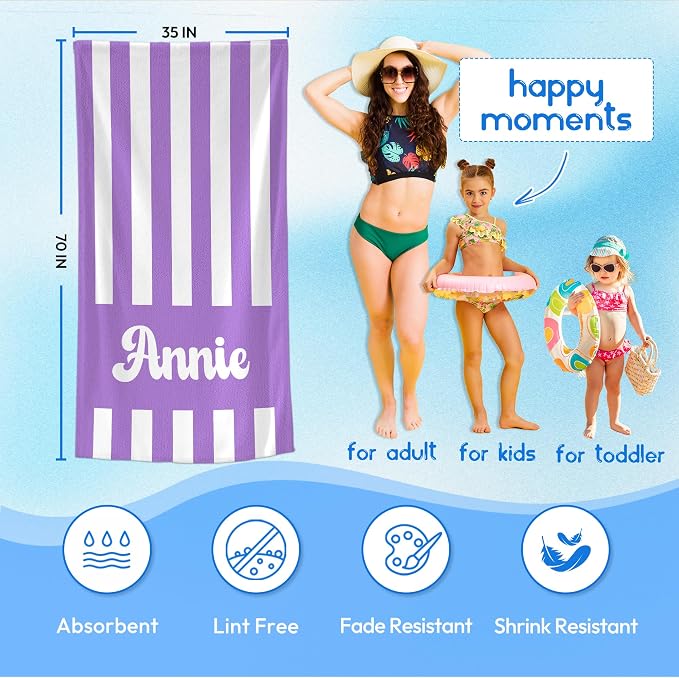 JML Personalized Beach Towel - Image 3