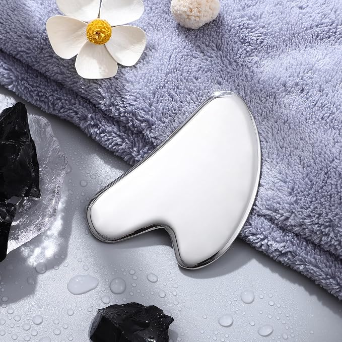 rosenice Gua Sha Facial Tools Guasha Tool Gua Sha Jade Stone - Image 8