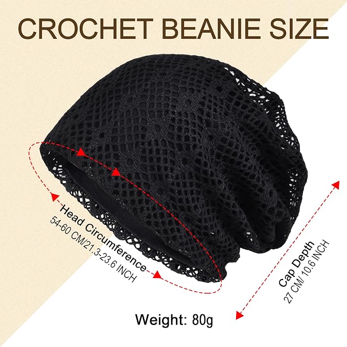 Women's Summer Beanie for Men Hat Boho Hats Adult Dwarf Hats Chemo Cap Cancer - Image 3