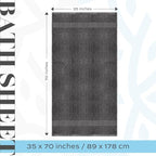 White Classic Luxury Bath Sheets Towels - Image 4