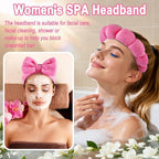 Zkptops 6Pcs Spa Headband for Washing Face Wristbands Set Women Bubble Makeup - Image 7