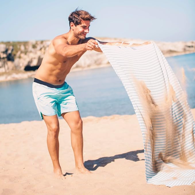 Bazaar Anatolia Turkish Beach Towel – 100% Cotton, Quick Dry, Sand Free Towel - Image 8
