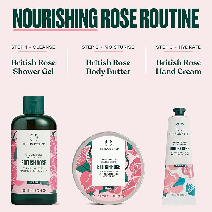 The Body Shop British Rose Hand Cream 30ml - Image 7