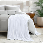 Bare Home Textured Fleece Blanket - Image 4