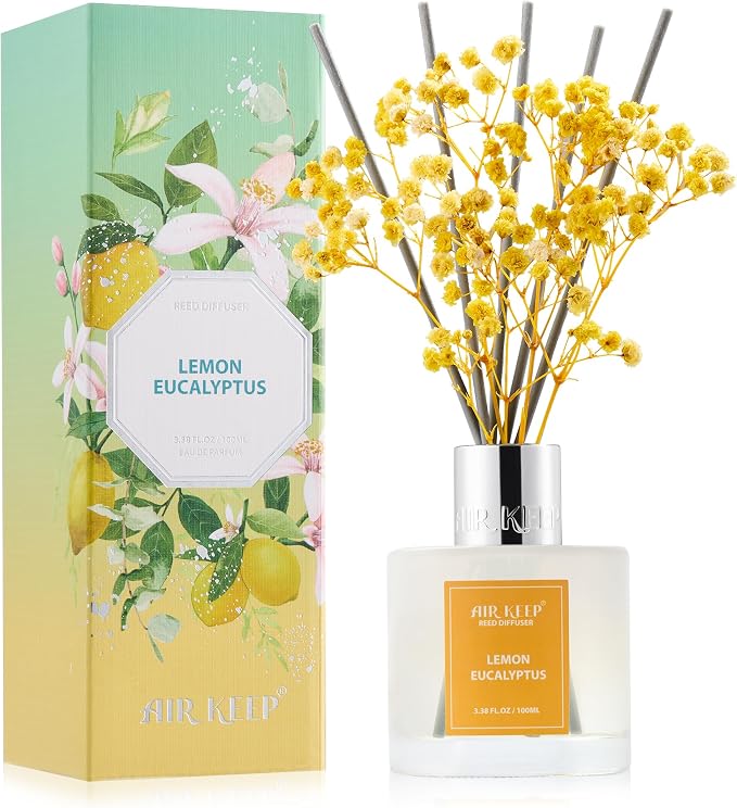 Airkeep Reed Diffuser Set, 3.38 fl oz by Airkeep