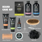 14 Pcs Bath & Body Gift Set for Men, Father's Day Gifts, Beard Grooming - Image 3