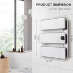 K&KALONZO Electric Towel Warmer, 18.35" W x 22.8" H Wall-Mounted Towel Heater - Image 7