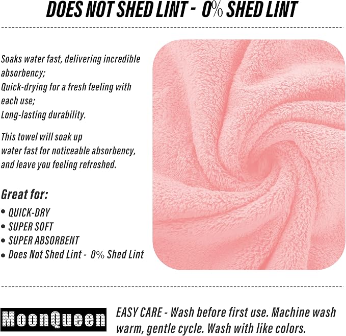 MOONQUEEN 6 Pack Premium Hand Towels - Image 4