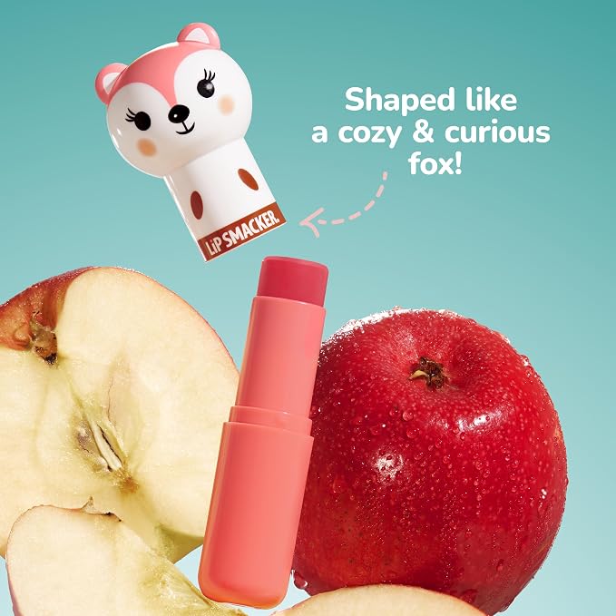 Lip Smacker Lippy Pal Fox Lip Balm Clear Matte Finish, Foxy Apple Flavored - Image 3