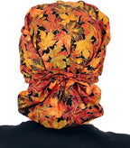 Sparkling EARTH Banded Bouffant Surgical Scrub Ponytail Working Caps and - Image 2