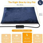 Toozey Large Pet Heating Pad, 6 Adjustable Temperature Dog Cat Heating Pad - Image 4