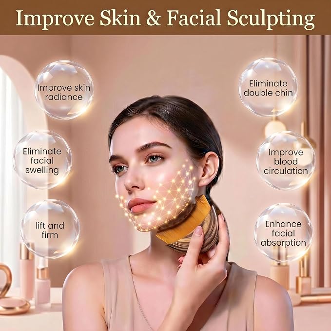 Lymphatic Contour Face Brush, Lymphatic Face Brush, Lymphatic Drainage Brush - Image 3