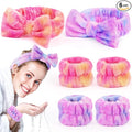 6 Pack Spa Headband with Wristbands: Washing Face Facial Makeup Skincare by EZIGO