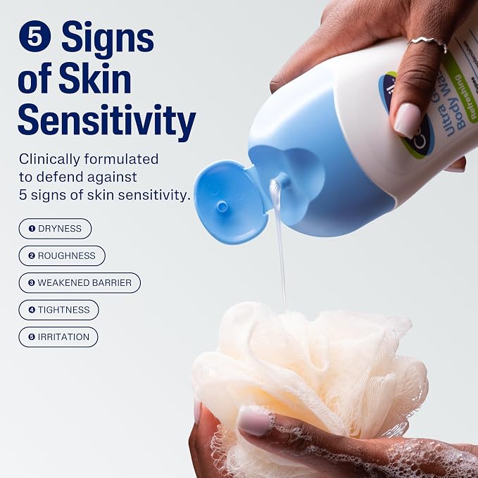 Cetaphil Ultra Gentle Refreshing Body Wash, Refreshing Scent - Image 9