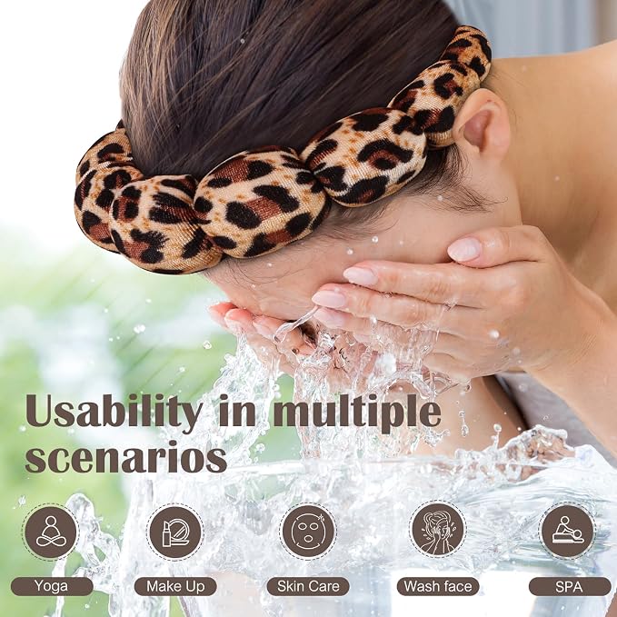 Ztomine Spa Headbands for Washing Face or Facial, Terry Cloth Headband Wash - Image 2