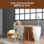 Bamboo Shower Bench - Image 2