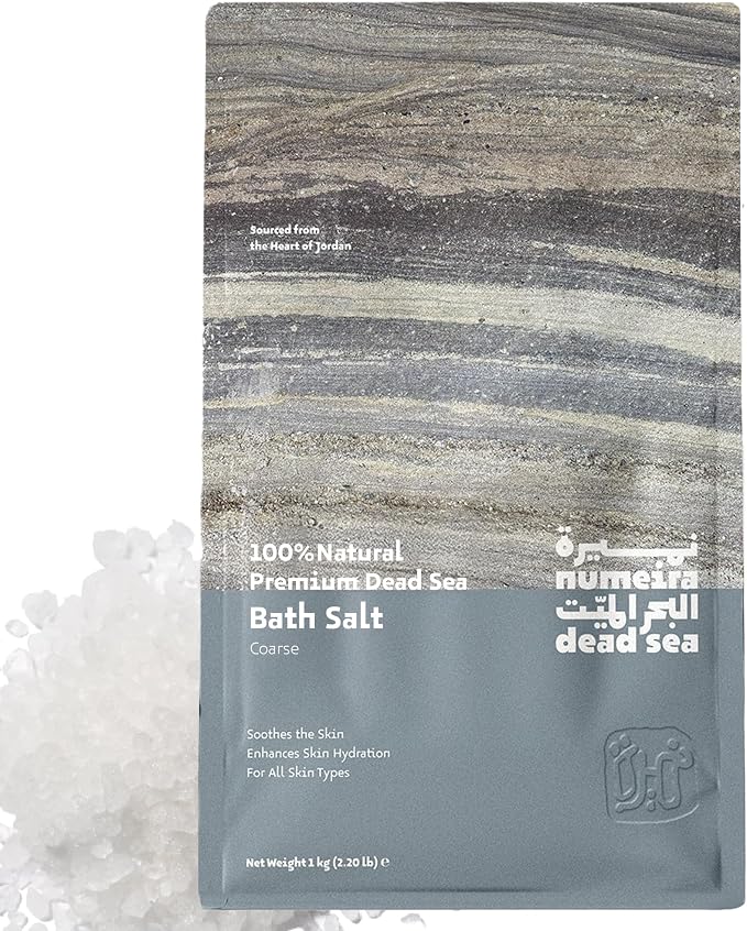 Dead Sea Salts for Soaking Relaxing Sea Salt Bath Soak for Body Rejuvenation by Numeira-SourcedFromTheHeartofJordan