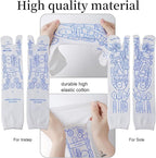 2 Pairs Reflexology Socks with Beginner Acupoint Massage Tools Set of 5 - Image 2
