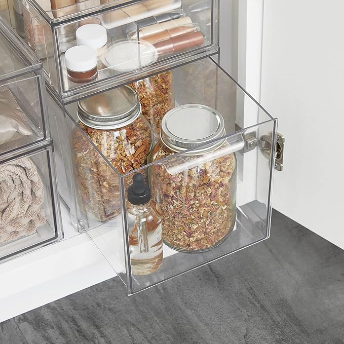 mDesign Plastic Stackable Bathroom Storage - Image 5