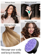 HEETA Hair Scalp Massager Brush, Updated Hair Shampoo Brush, Wet & Dry Scalp - Image 4
