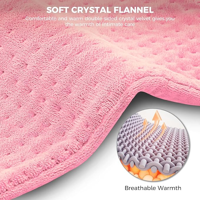 NOWWISH Heating Pad for Back Pain Relief & Period Cramps, 33x17 Inches Large - Image 7