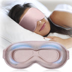 Weighted Blackout Sleep Mask for Women, 3D Contoured Zero Eye Pressure by FACEMOON