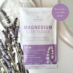 Village Naturals Therapy Calm Magnesium Bath Flakes, Lavender Vanilla Scent - Image 3