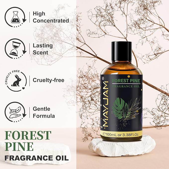 Forest Pine Fragrance Oil Essential Oil, MAYJAM 3.38FL.OZ Forest Pine Oil - Image 2