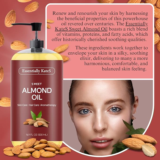 Essentially KateS Sweet Almond Oil 16.9 fl oz - Image 2