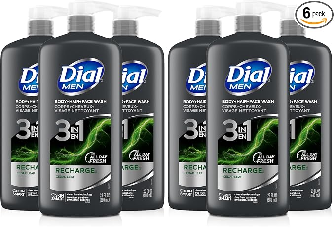 Dial Men 3in1 Body, Hair and Face Wash by DialSoap