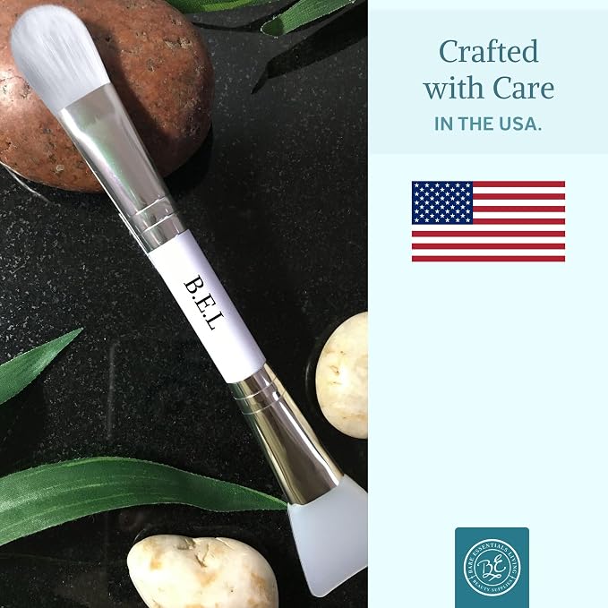 Bare Essentials Living Clay Face Mask Brush Dual Soft Silicone Face Mask - Image 7