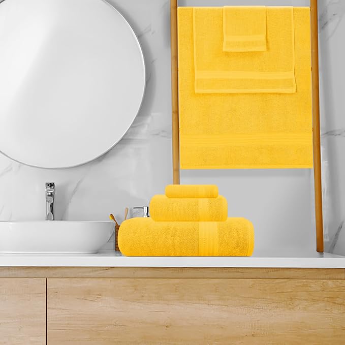 GLAMBURG Ultra Soft 8-Piece Towel Set - Image 4