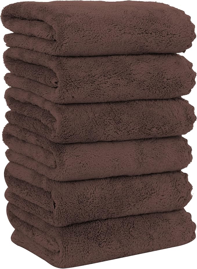 MOONQUEEN 6 Pack Premium Hand Towels by MOONQUEEN